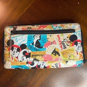 Disney Multicolor Mickey and Minnie Mouse Wallet